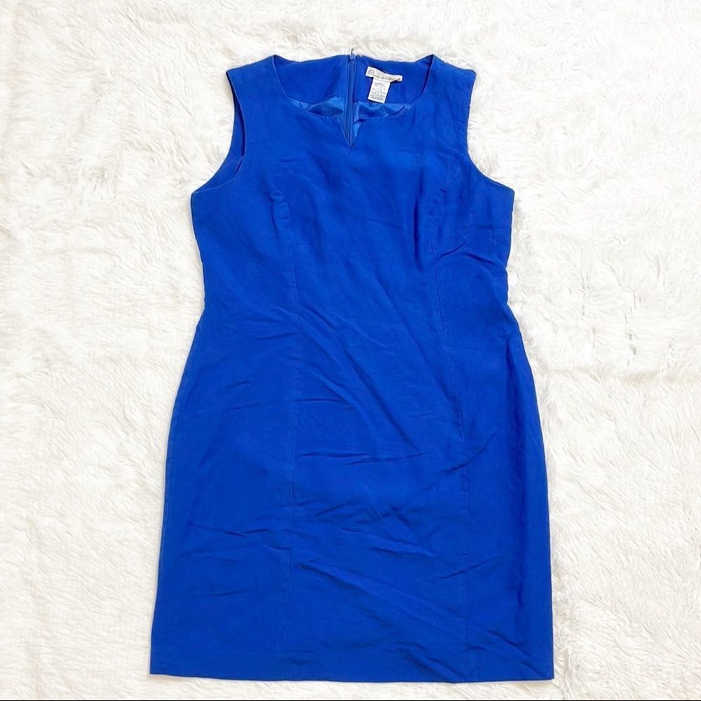 Royal Blue Linen Dress